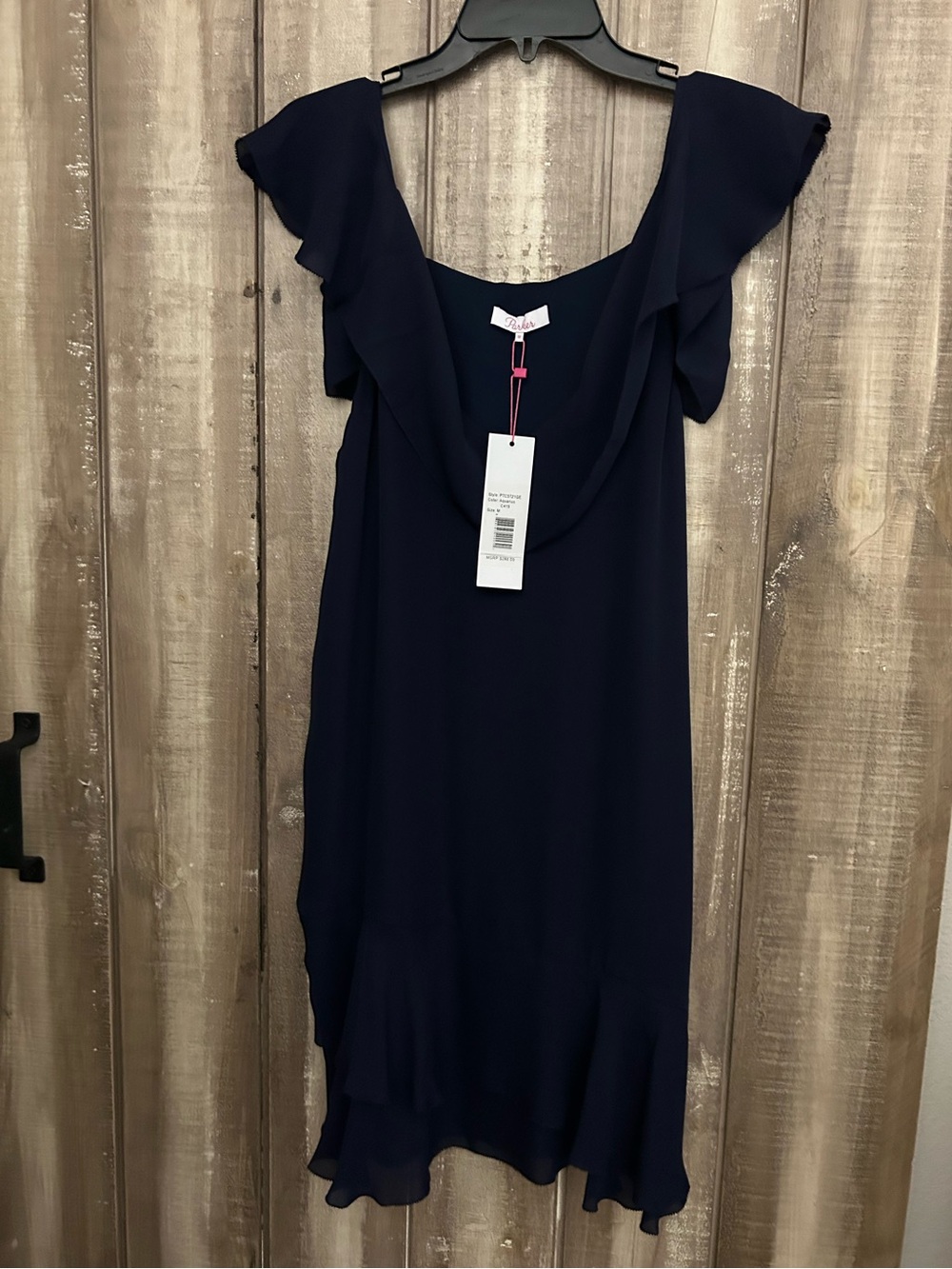 NWT Parker Navy cocktail dress, M